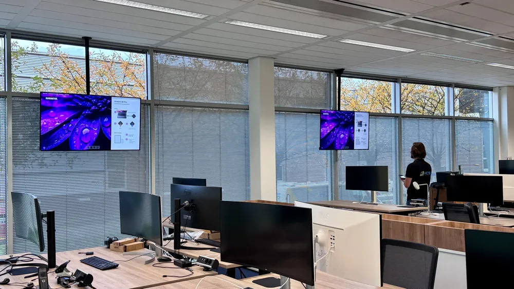 Viewsonic CDE55 professioneel display voor KPI dashboards.